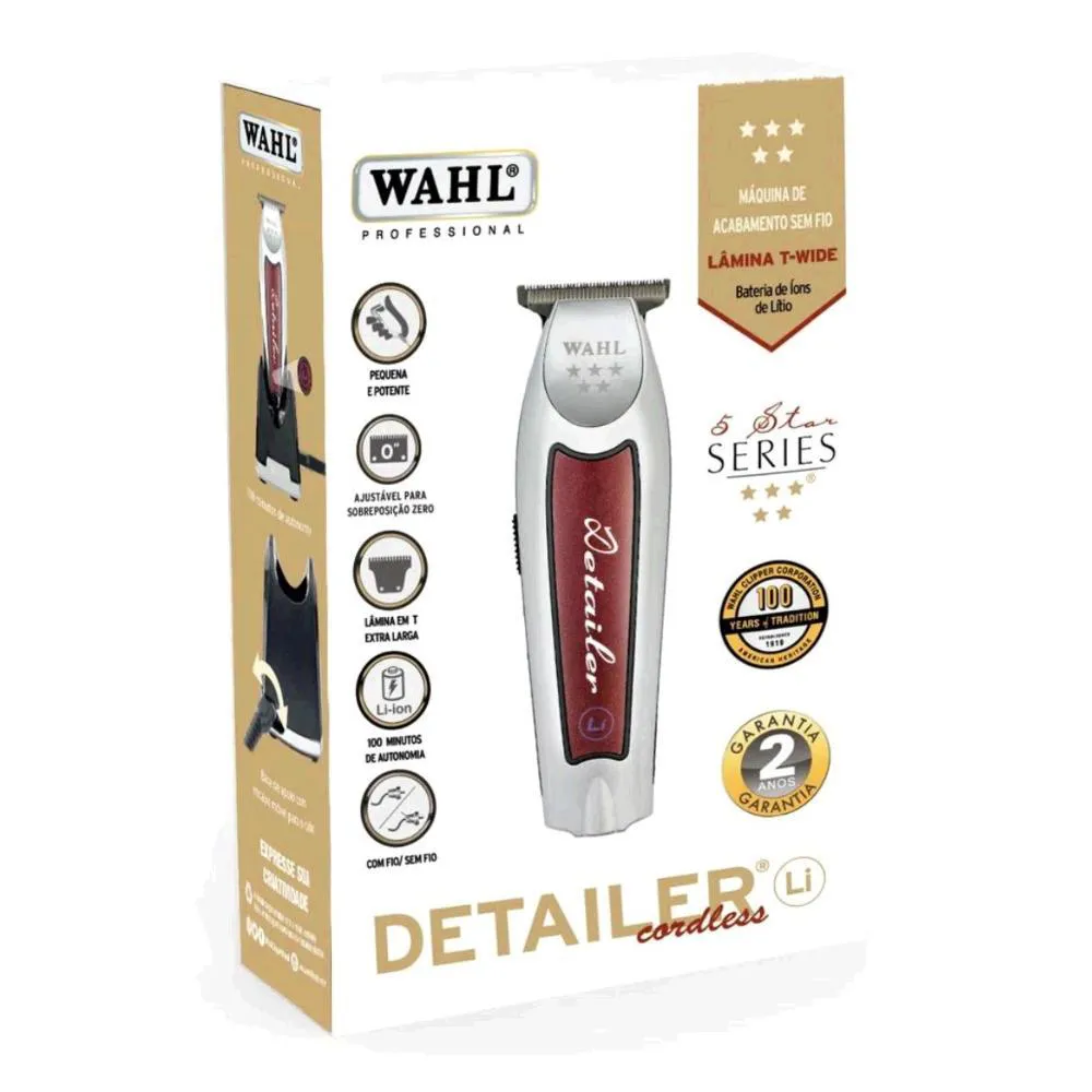 Wahl 5 Star Series Detailer Cordless Li Máquina de Acabamento Bivolt