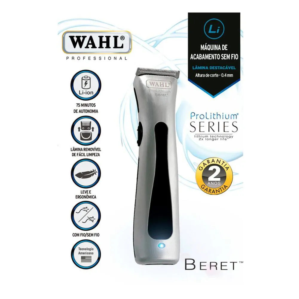 Wahl Maquina Acabamento Prolithium Series Beret Bivolt