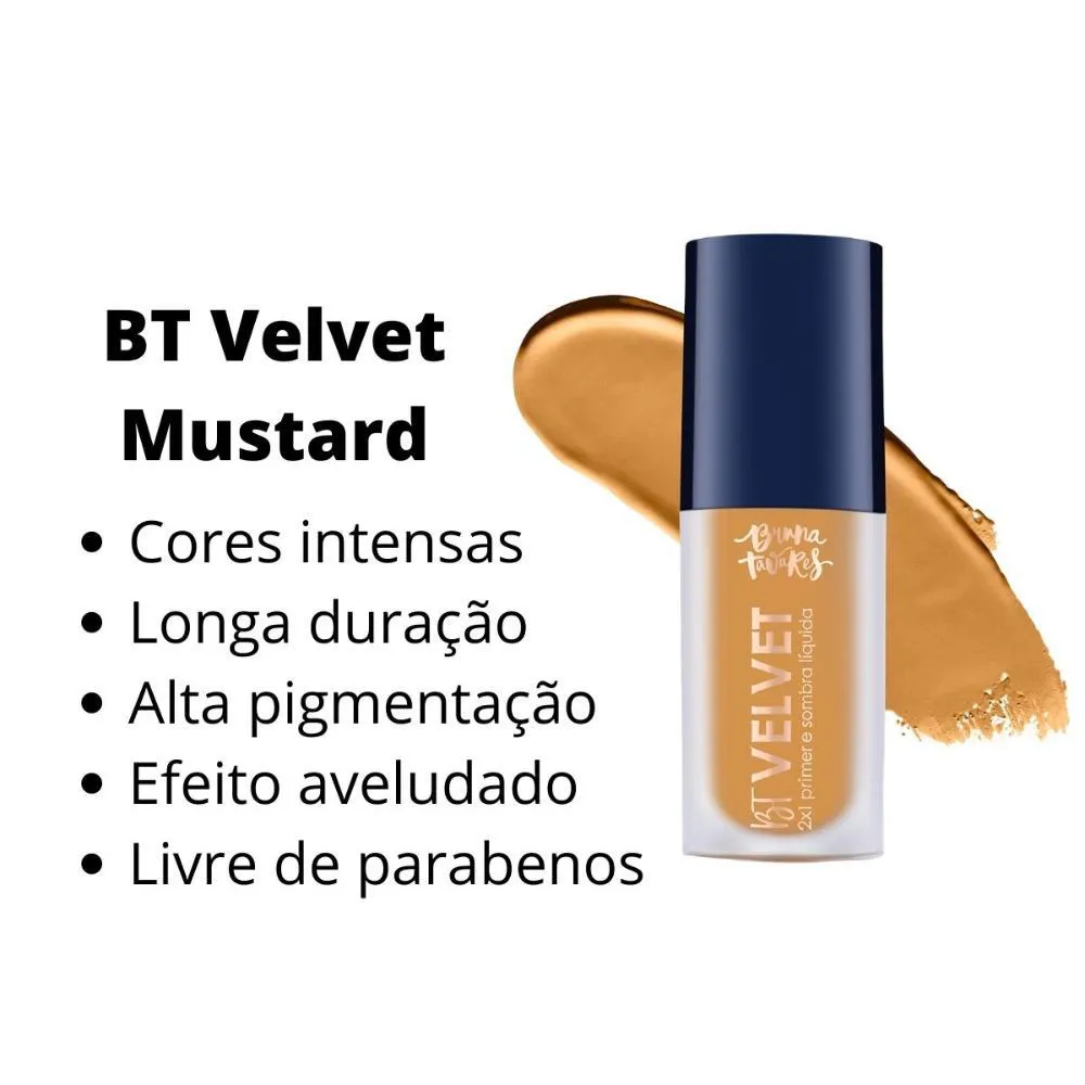 Primer e Sombra Líquida Bruna Tavares Bt Velvet Mustard 2x1 6ml