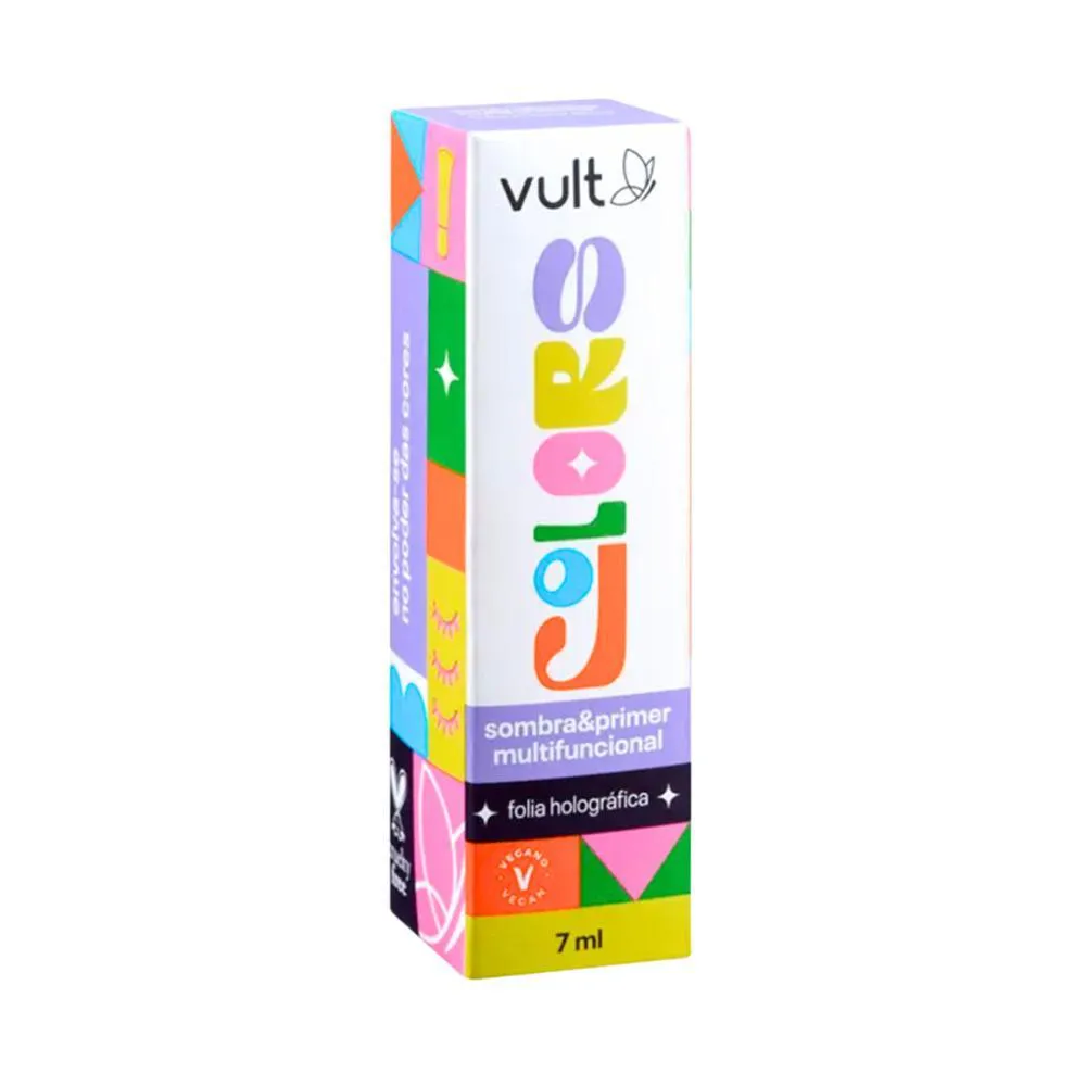 Sombra e Primer Multifuncional Vult Colors Folia Holográfica 7ml