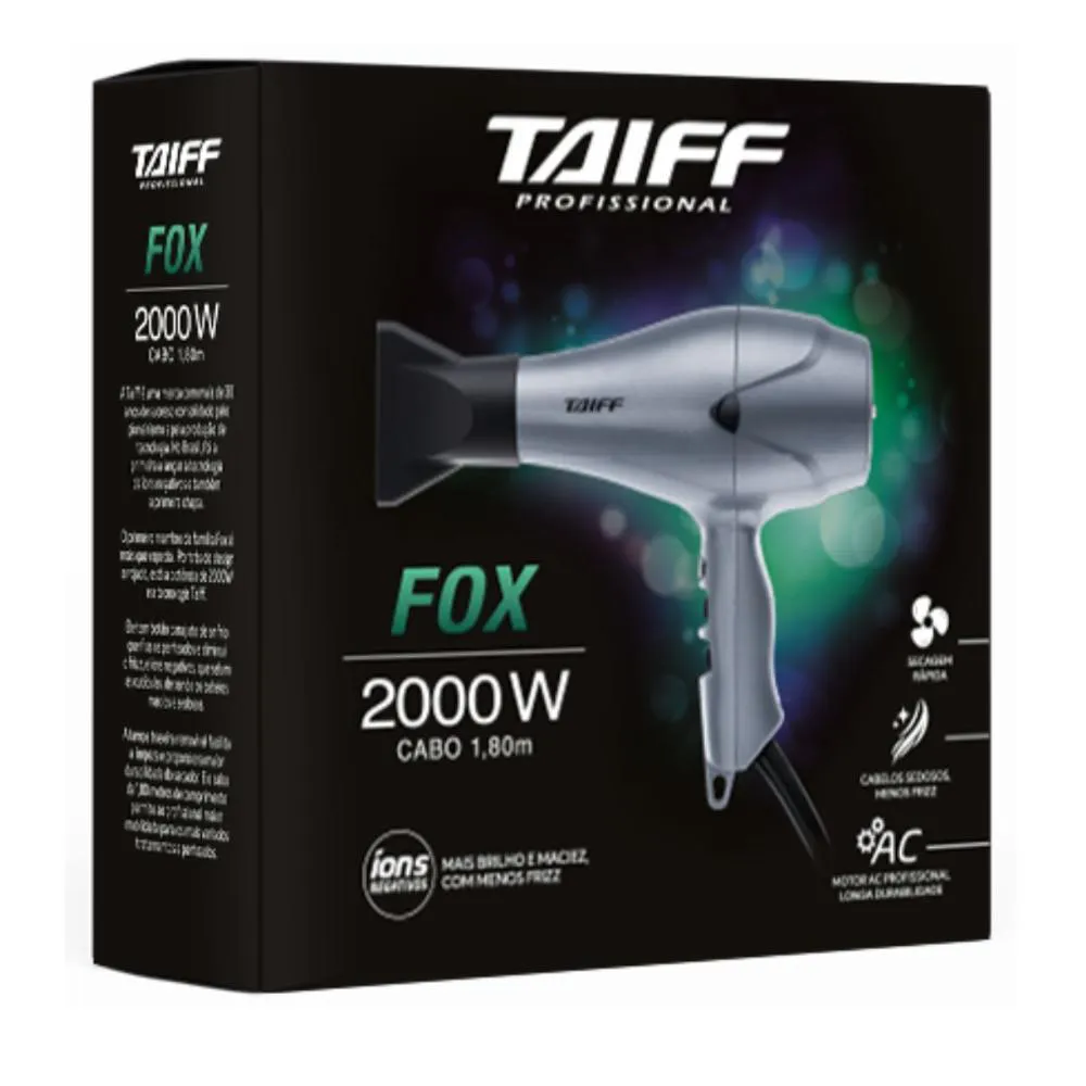 Secador Taiff Fox Prata 2000w 127v