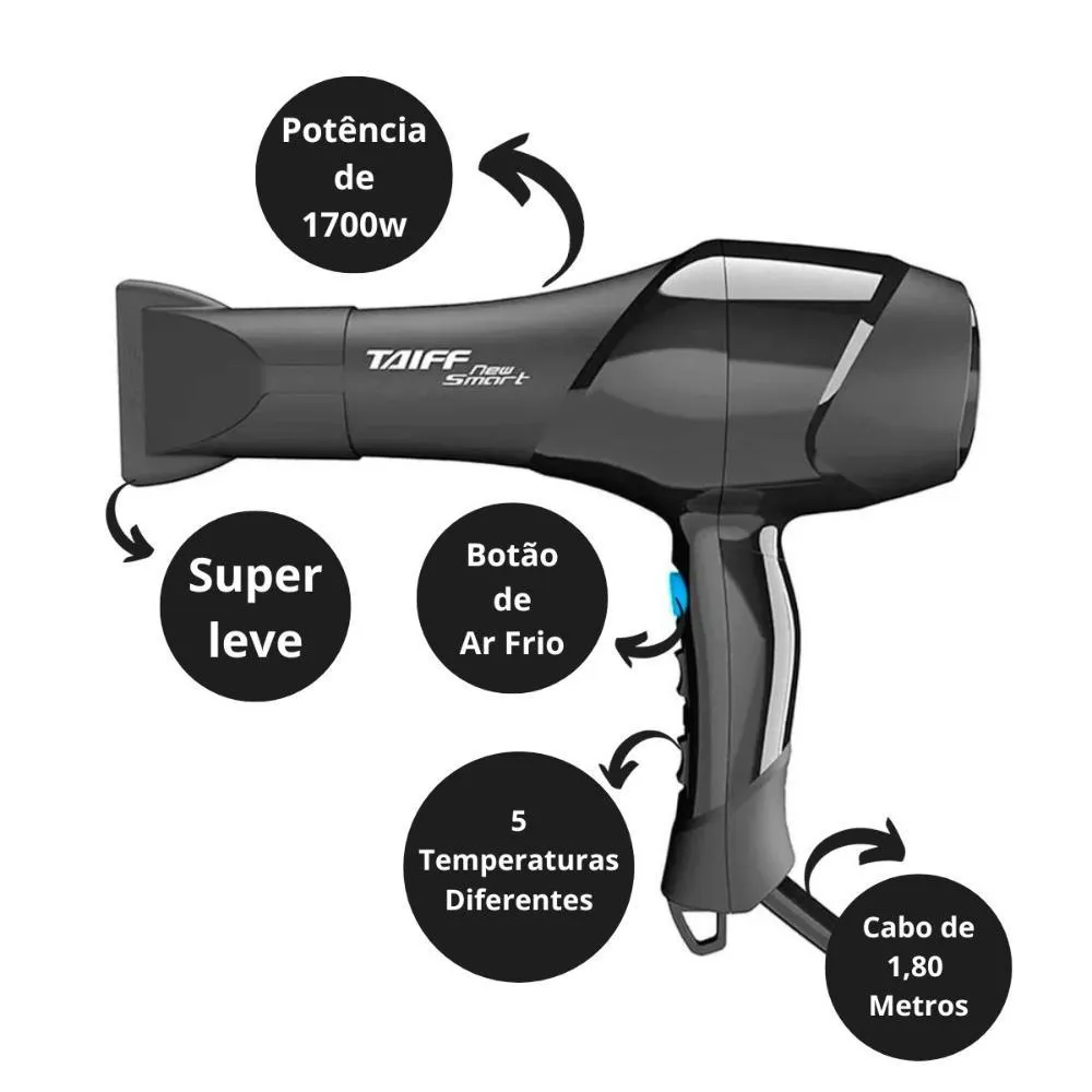 Secador Taiff New Smart 1700w 127v