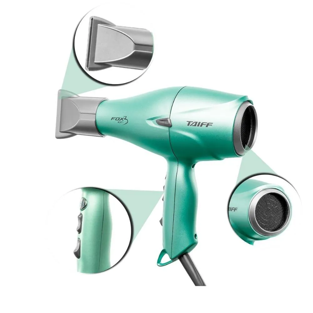Secador Taiff Fox 3 Soft Green 2200w 220v
