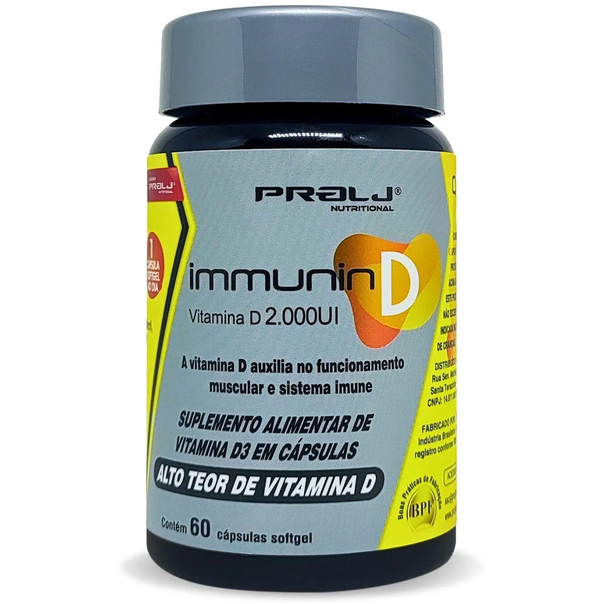 Immunin D 2000Ui 60 cápsulas Gel Prolj Nutritional