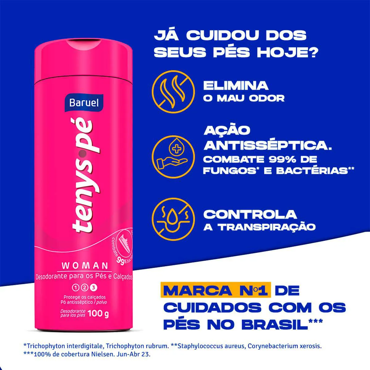 Talco para os Pés Tenys Pé Woman