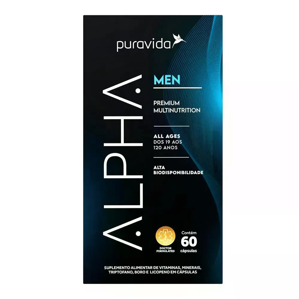 Novo Alpha Men Puravida 60 cápsulas