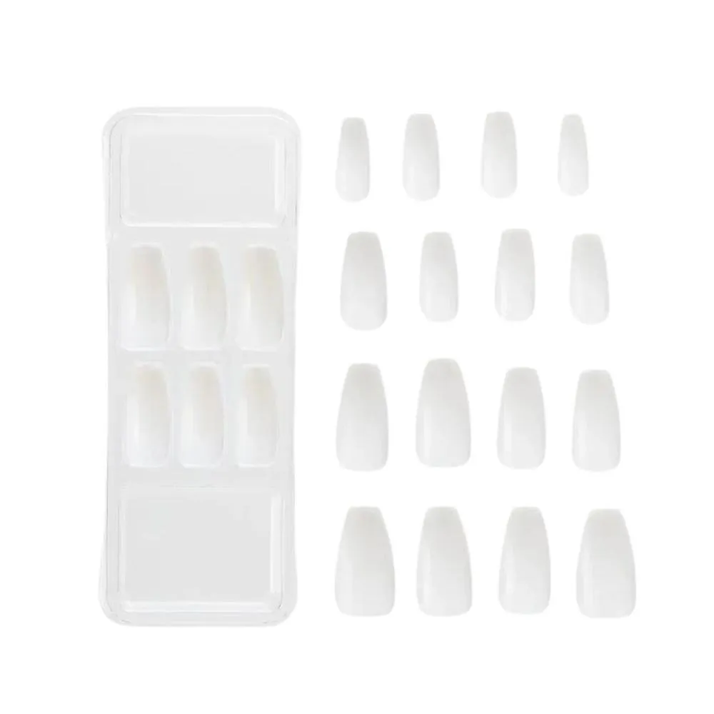 Unhas Postiças Naturals Kiss New York Natural Bailarina Longo