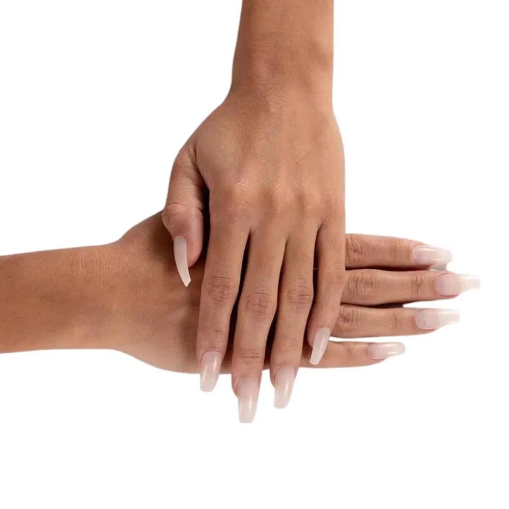 Unhas Postiças Naturals Kiss New York Natural Bailarina Longo