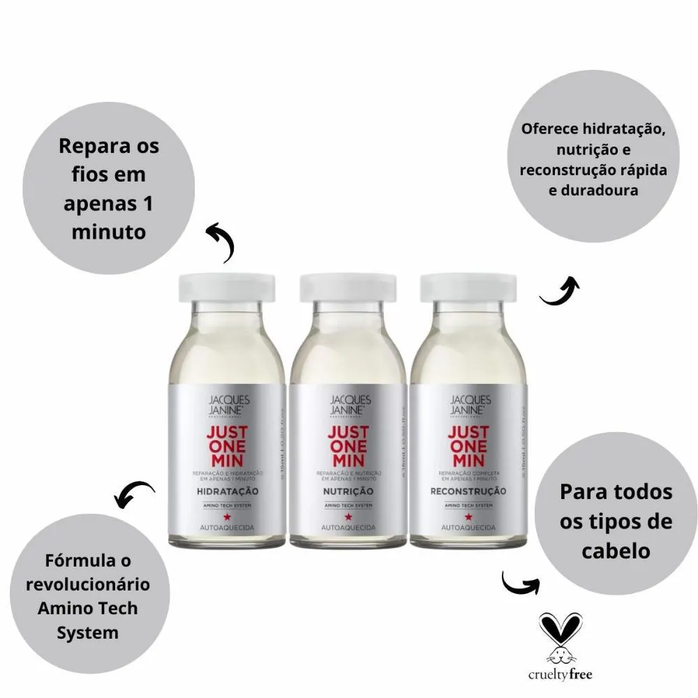 Cronograma Capilar Jacques Janine Just One Min 15ml
