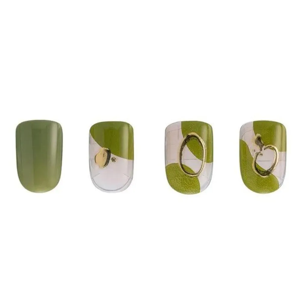 Unhas Autocolantes Kiss Impress Nail Art Before Sunrise Quadrado Curto C/30un Im35b
