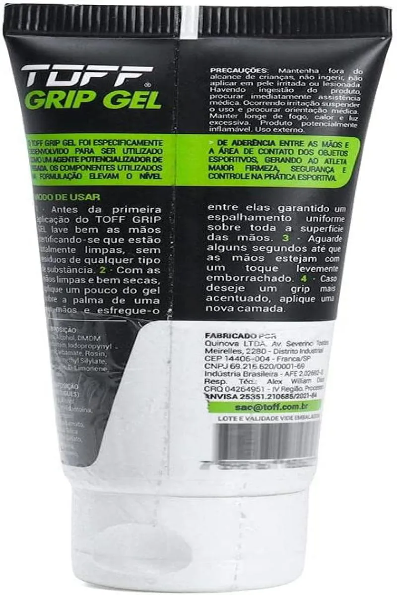 Toff Grip Gel - Potencializador De Pegada Para Mãos Esportes