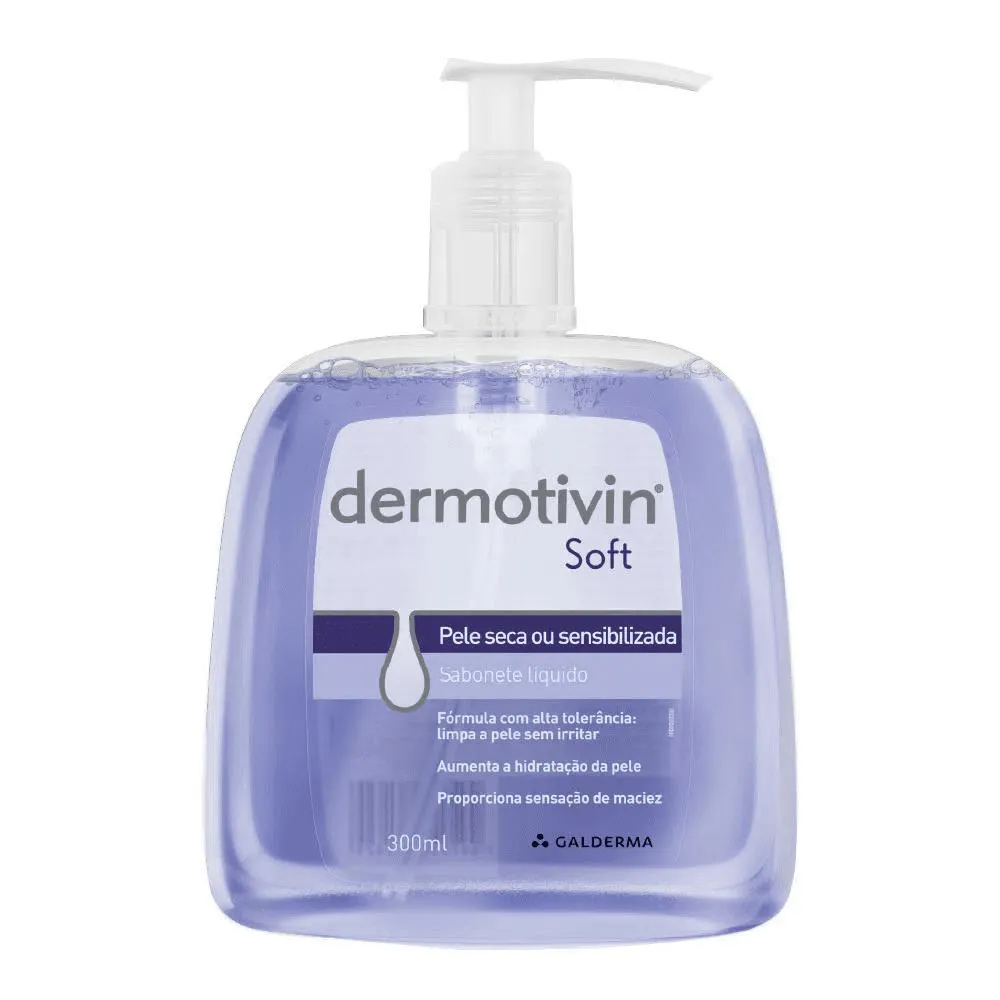 Galderma Dermotivin Soft Sabonete Líquido Pump 300Ml