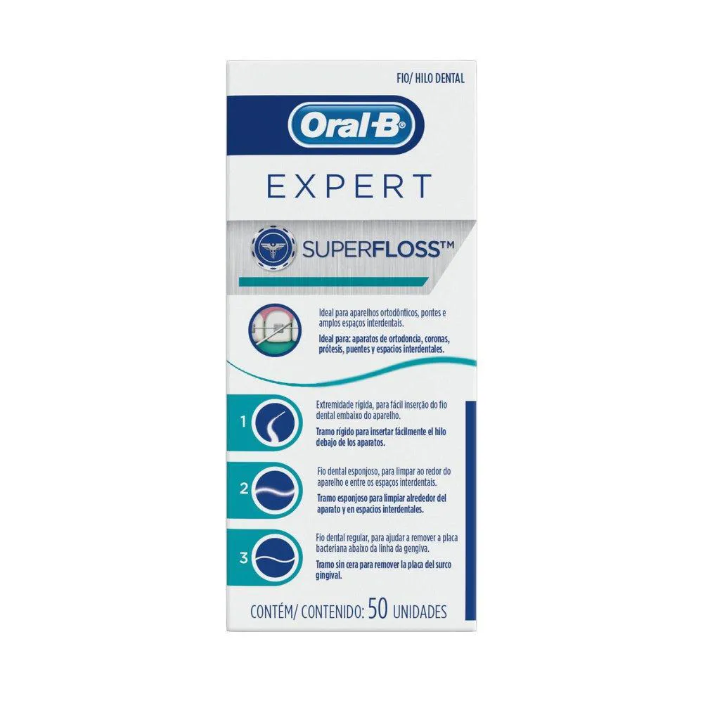 Fio Dental Oral-B Superfloss 50Un