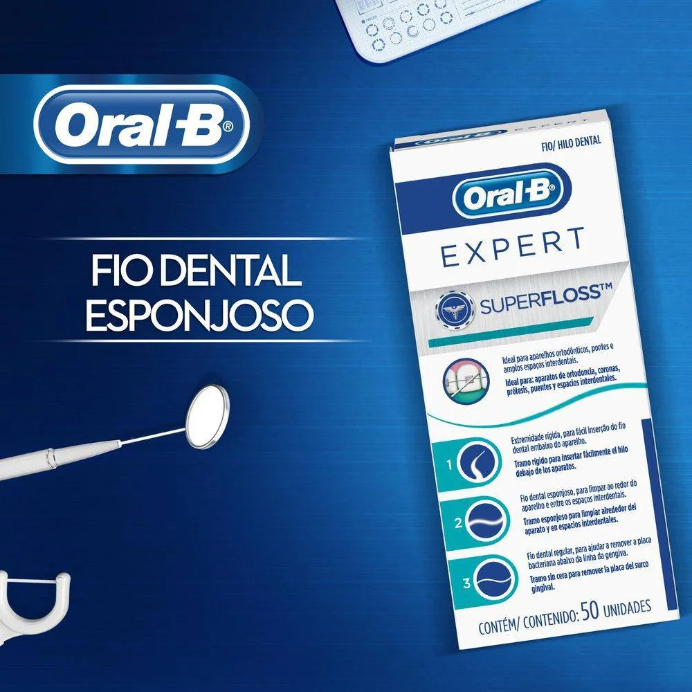 Fio Dental Oral-B Superfloss 50Un