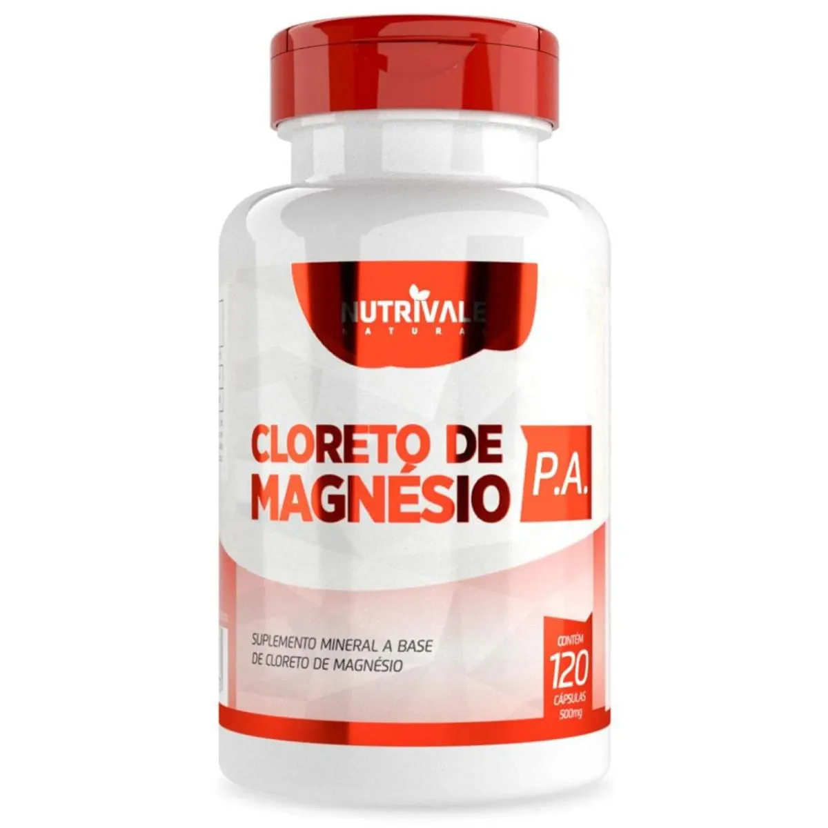 Cloreto de Magnésio Pa 120 cápsulas - Nutrivale Incolor sem Sabor