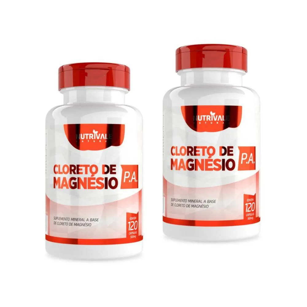 Kit 2 Magnésio Dimalato 60 cápsulas Nutrivale Incolor sem Sabor