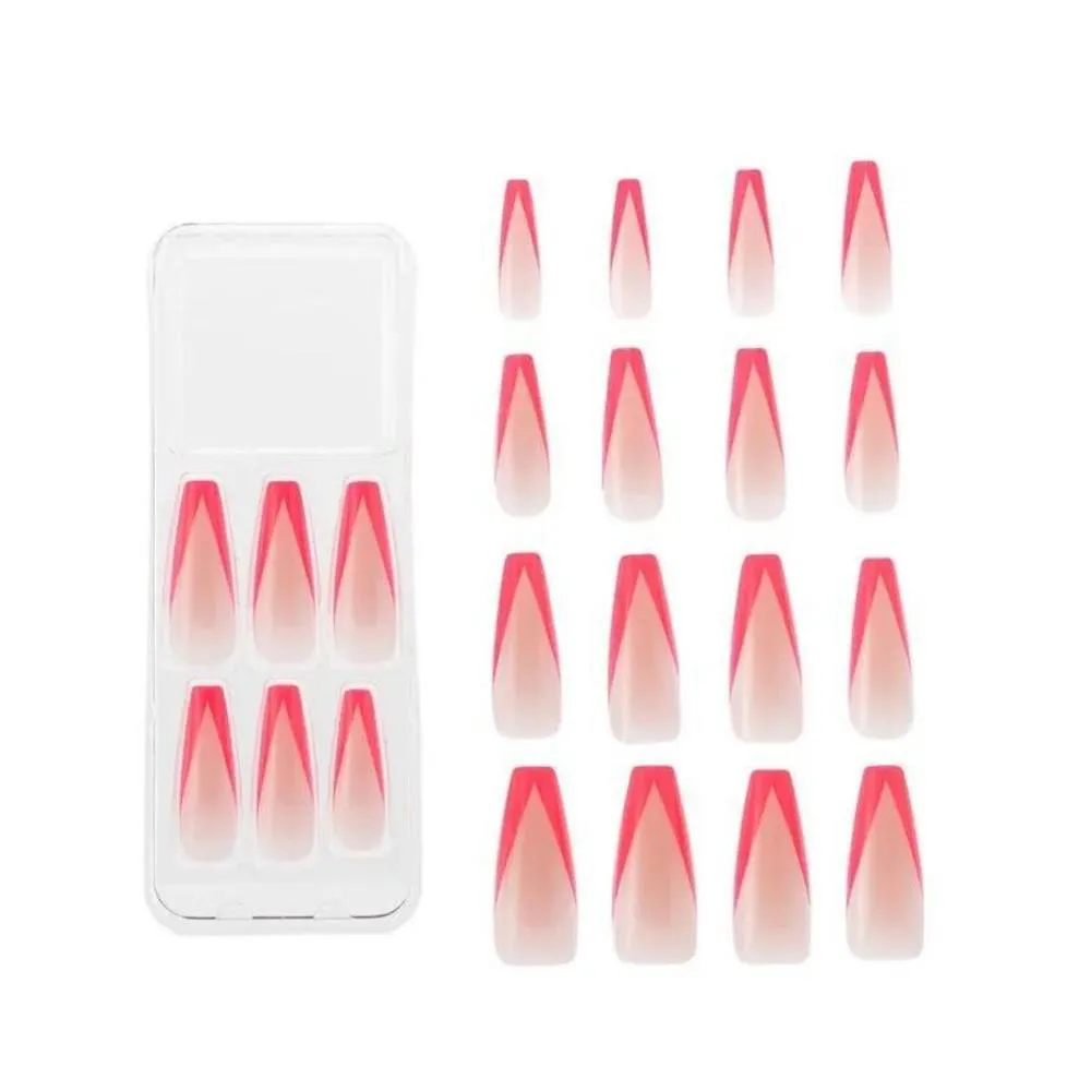 Unhas Postiças Kiss Ny Gel Extend Bailarina com 24un Gn01b