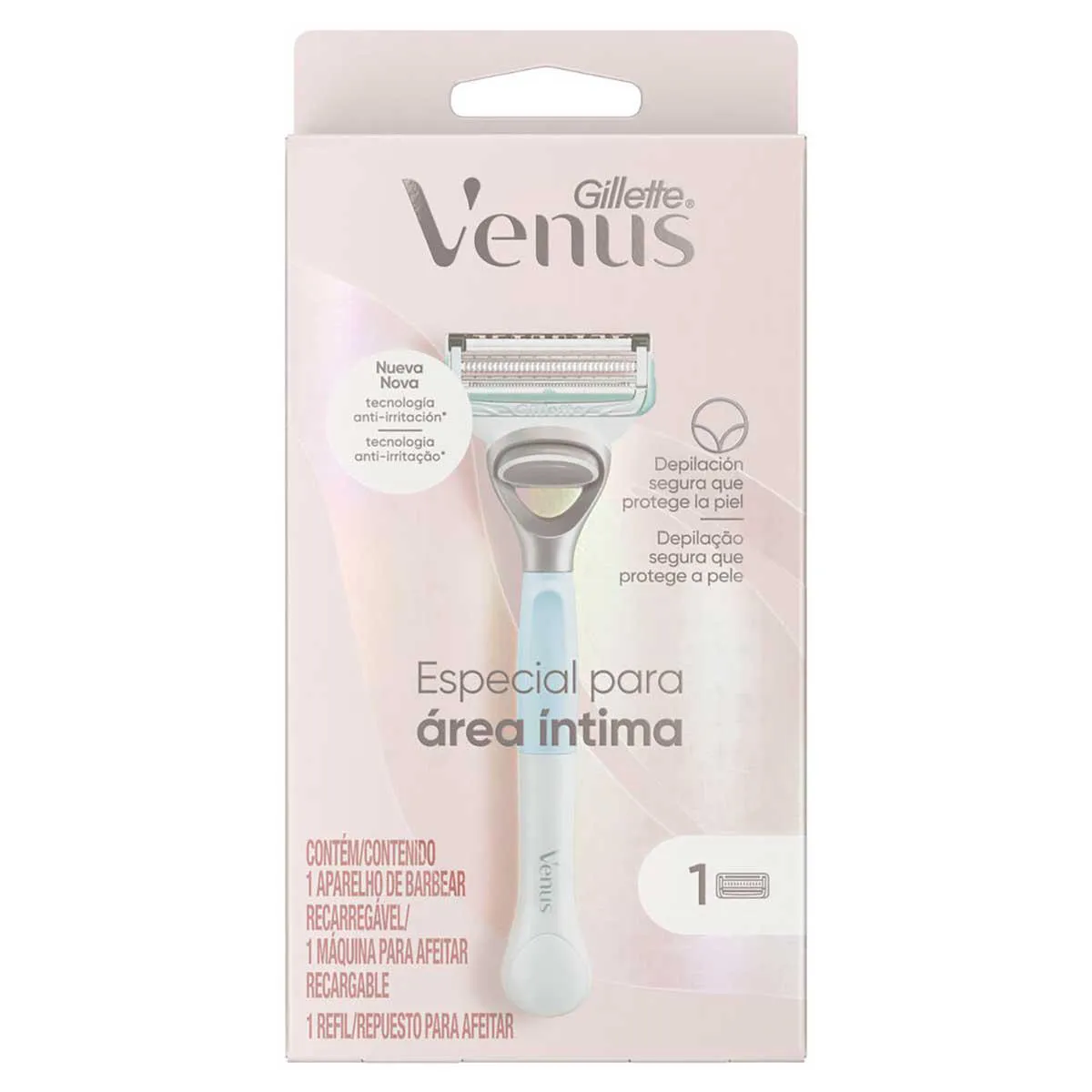 Aparelho de Depilar Recarregável Gillette Venus Especial para Área Íntima 1 Unidade