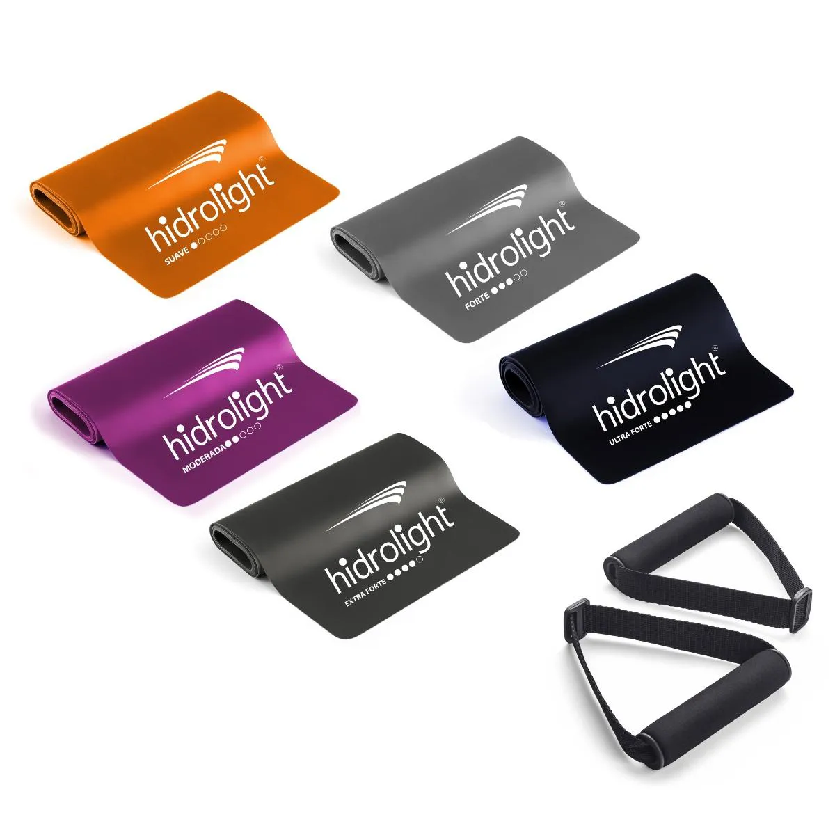 Kit Faixa Elástica Tpe 5 Peças - Hidrolight