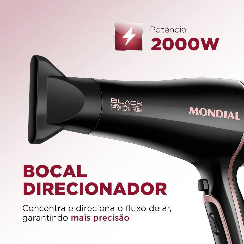 Secador de Cabelos Black Gold Scn-02 127v/60hz