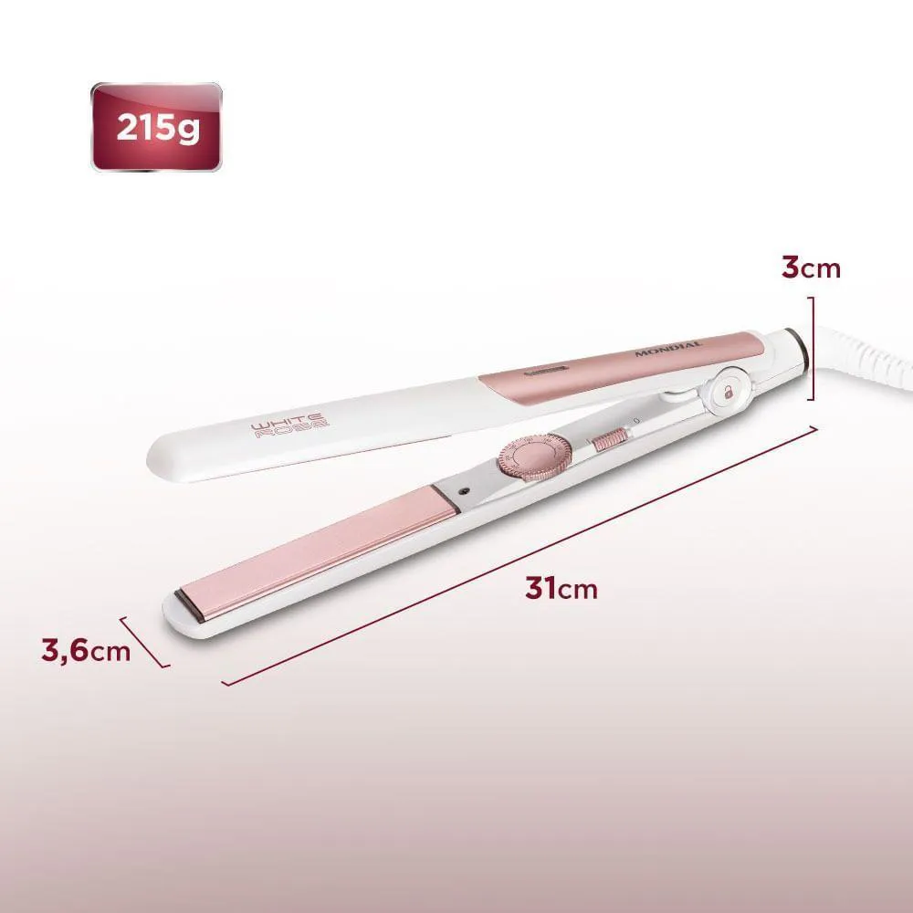 Prancha Alisadora White Rose Line P-50 P-50 Bivolt .