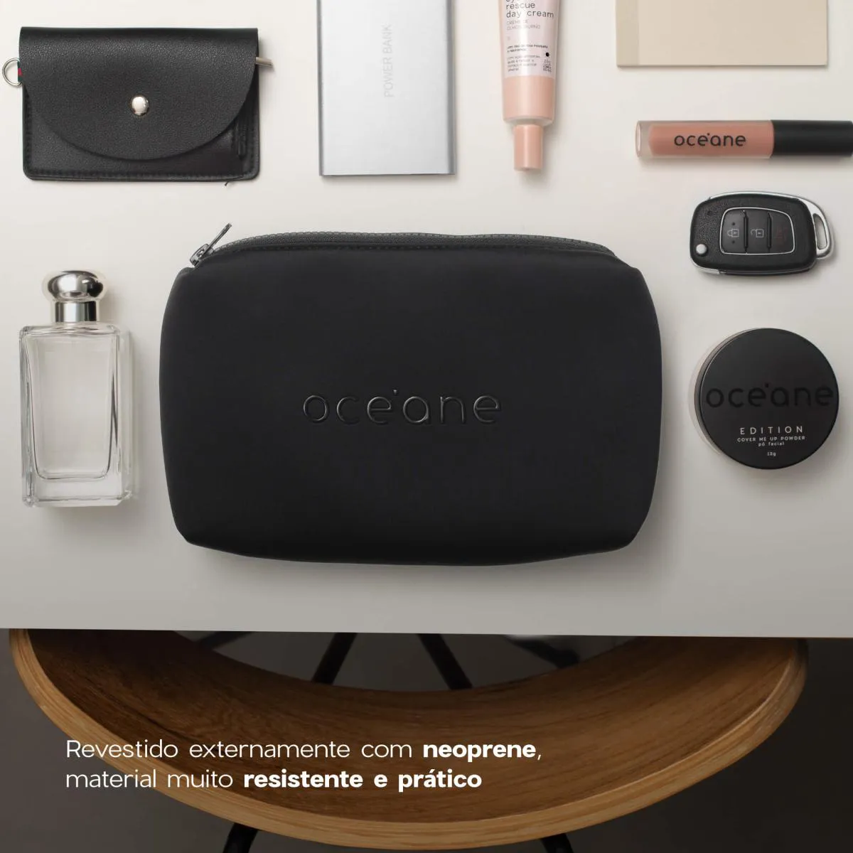 Kit Nécessaire Preto Daily Makeup + Nécessaire Preto Best Travel (2 Produtos)