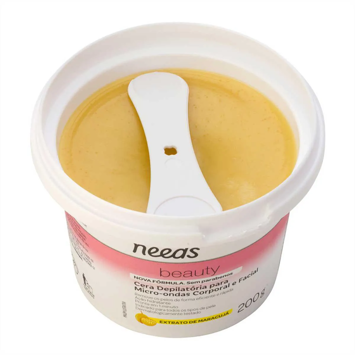 Cera Depilatória de Microondas Needs Beauty Maracujá 200g