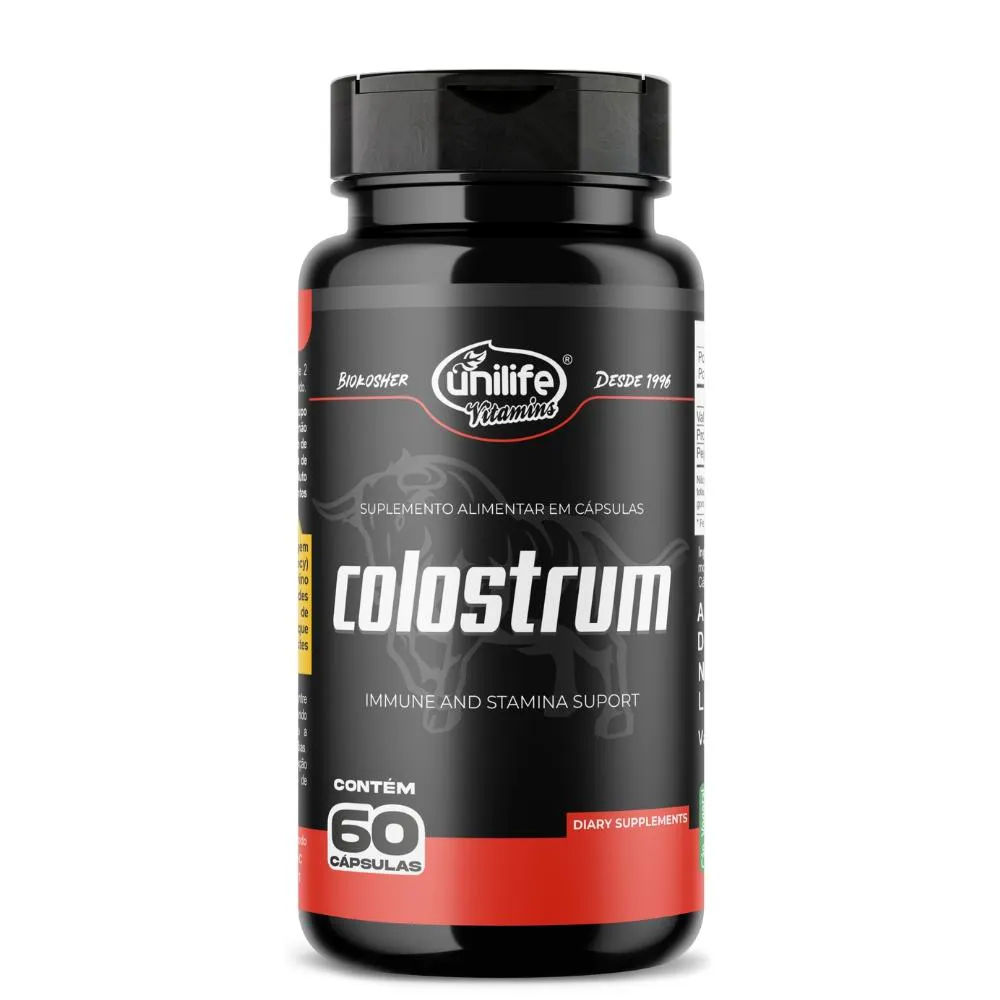 Colostro Bovino 60 cápsulas 500mg Unilife