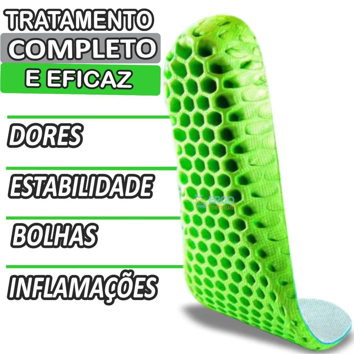 Palmilha Anti Impacto Tratamento para Fascite Plantar e Esporão Original 1par 35a40
