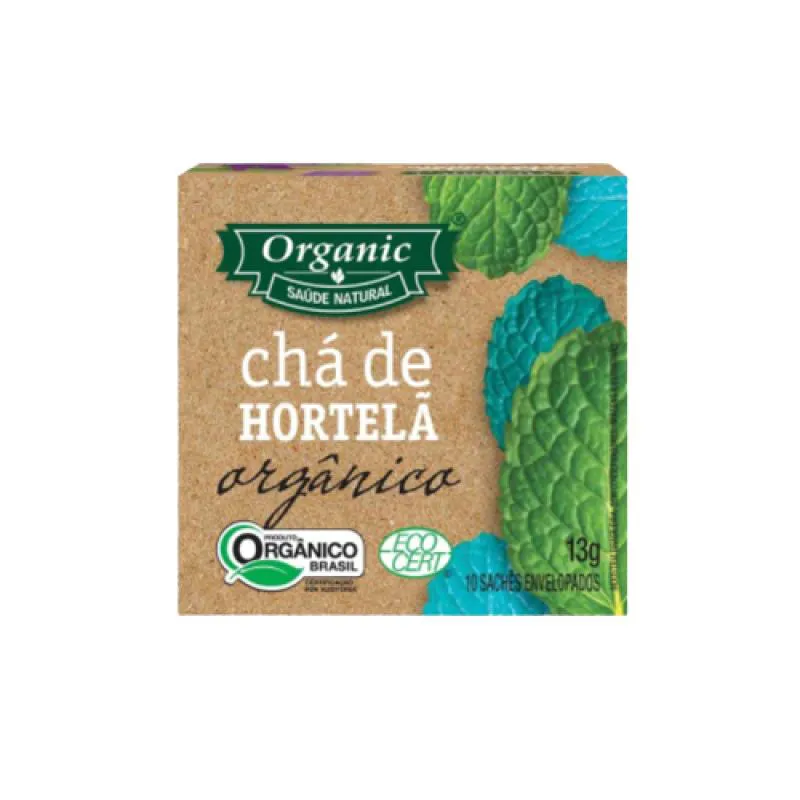 Kit 3X: Chá Orgânico De Hortelã Organic 10 Sachês