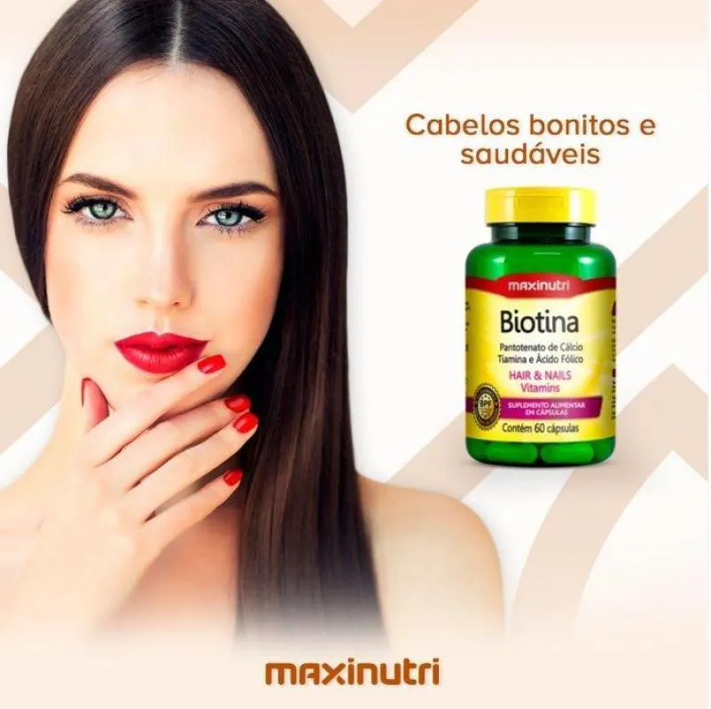 Biotina Hair Nails 60cps Maxinutri