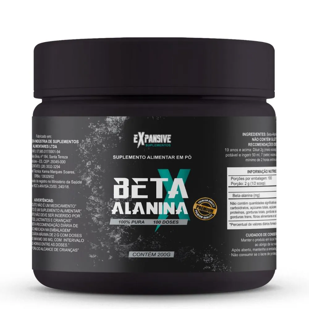 Beta - Alanina 200g Sabor Neutro Expansive