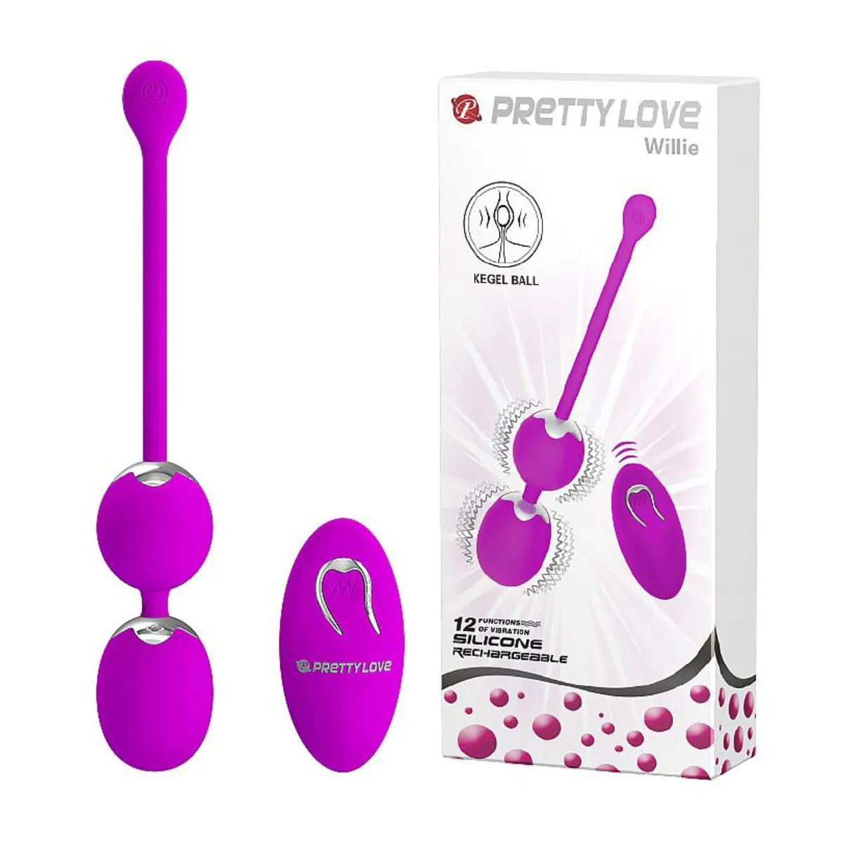 Bolas de Pompoarismo Recarregável Werner - Pretty Love