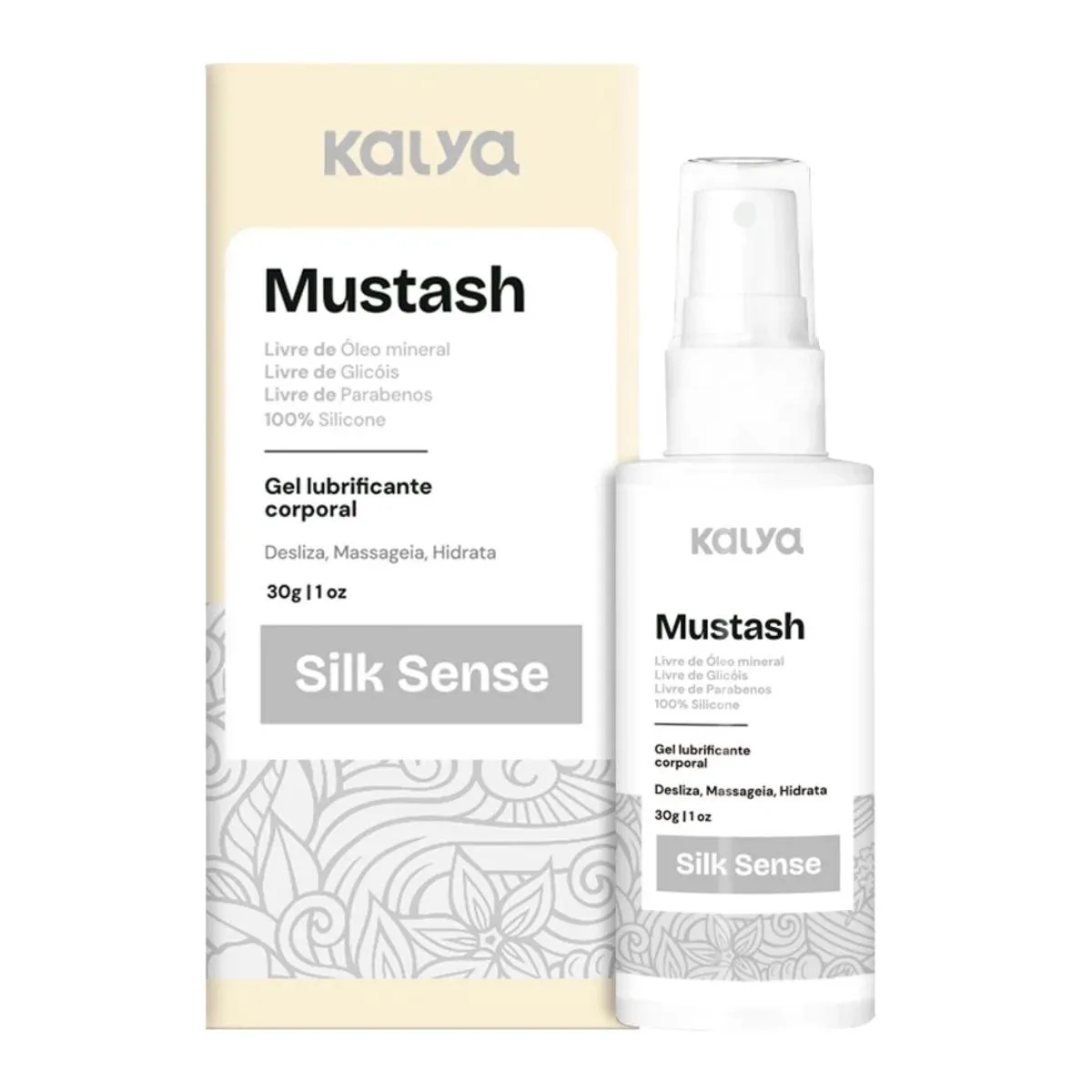 Mustash Silk Sense Lubri 100% Silicone - Kalya