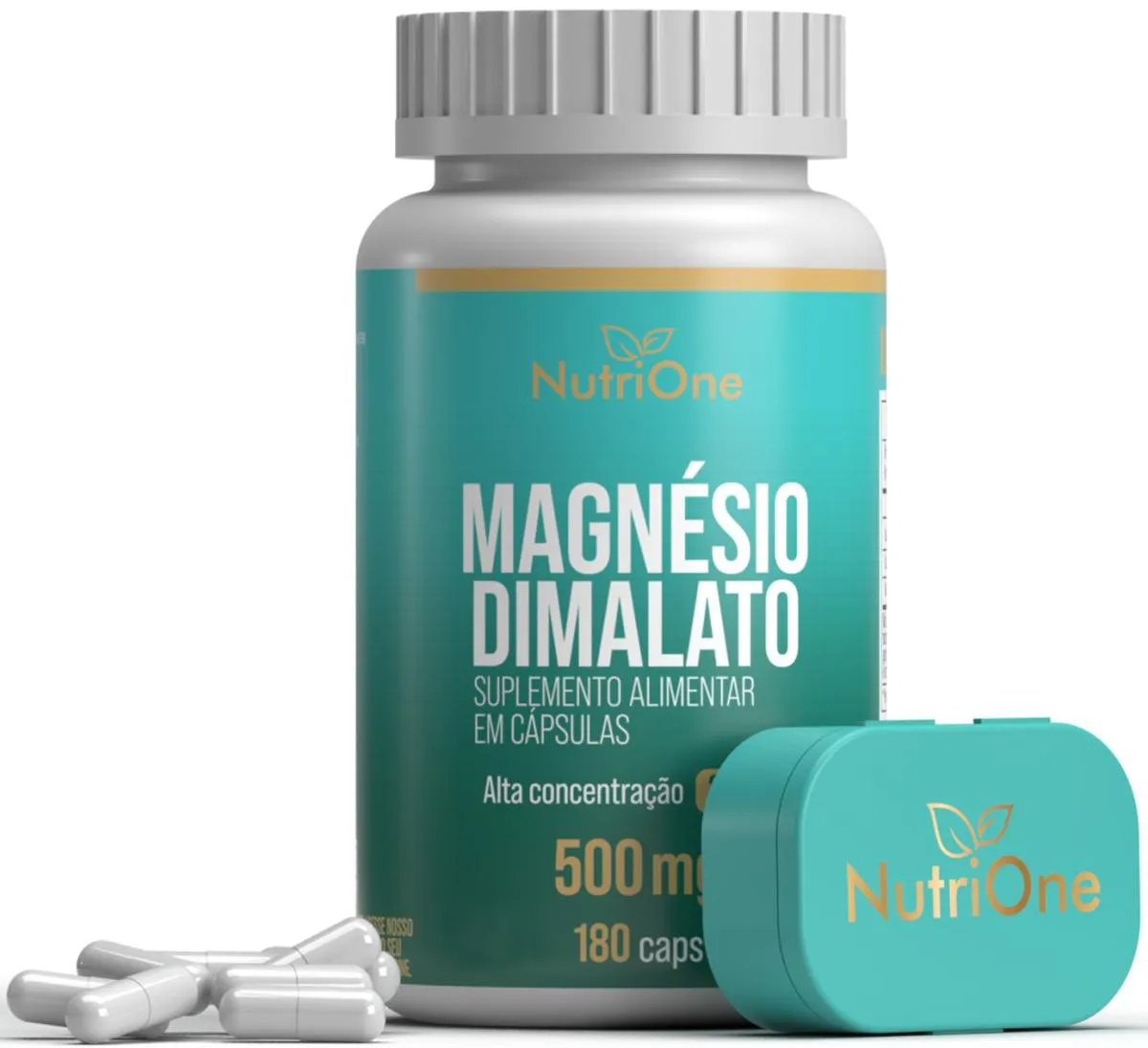 Magnésio Dimalato 180 Cápsulas 500Mg - Nutrione