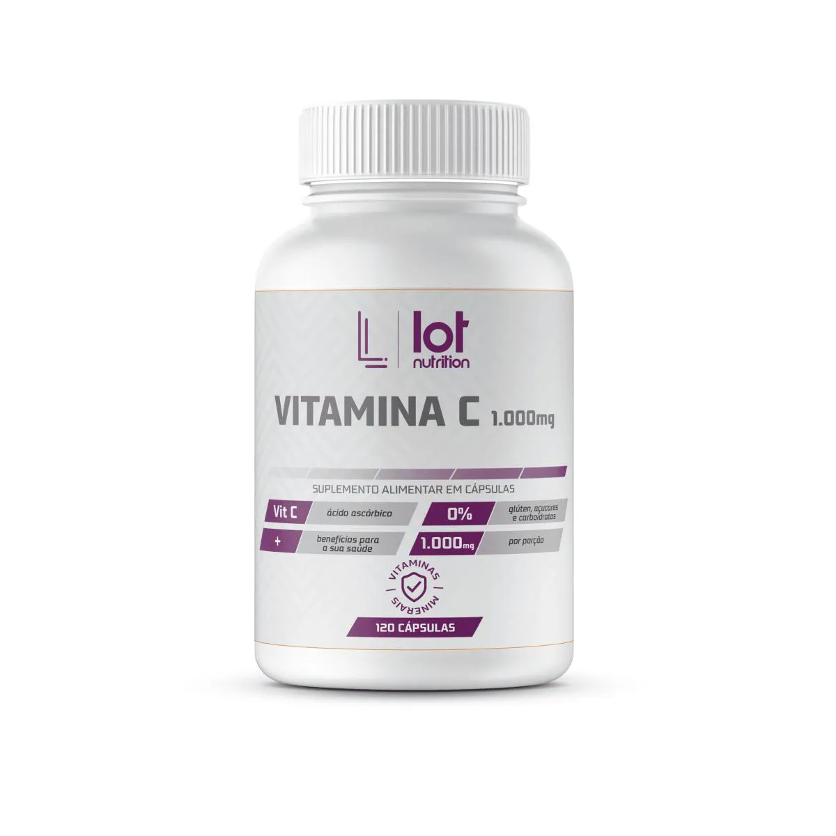 Vitamina C 1.000mg 120 cápsulas Lot Nutrition