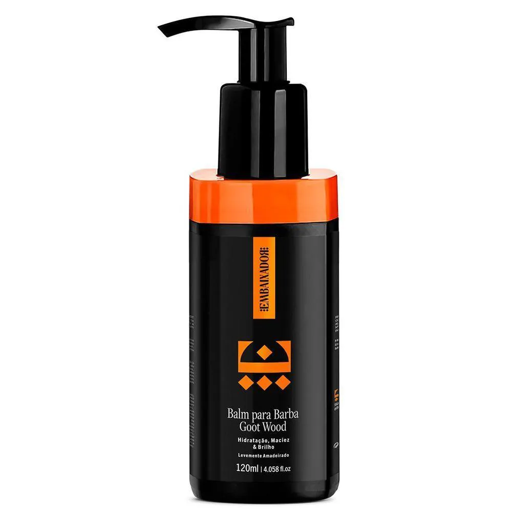 Kit 01 Óleo para Barba Goot Wood + 01 Balm Goot Wood Embaixador 120ml