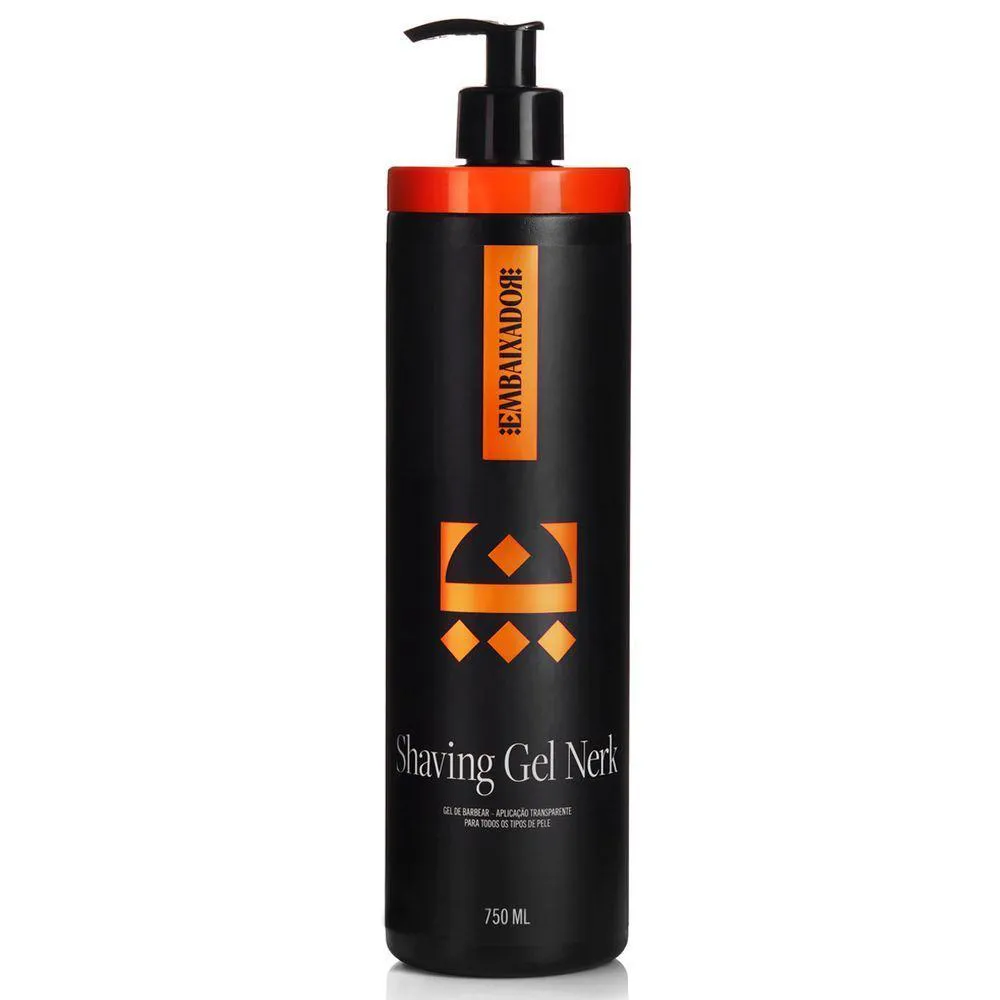 Shaving Gel Nerk + Shaving Cream Nerk Embaixador 750ml