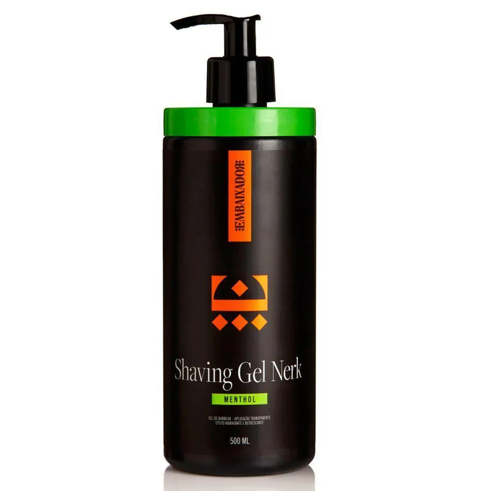 Shaving Gel Nerk Menthol + Shaving Cream Nerk Embaixador 500ml