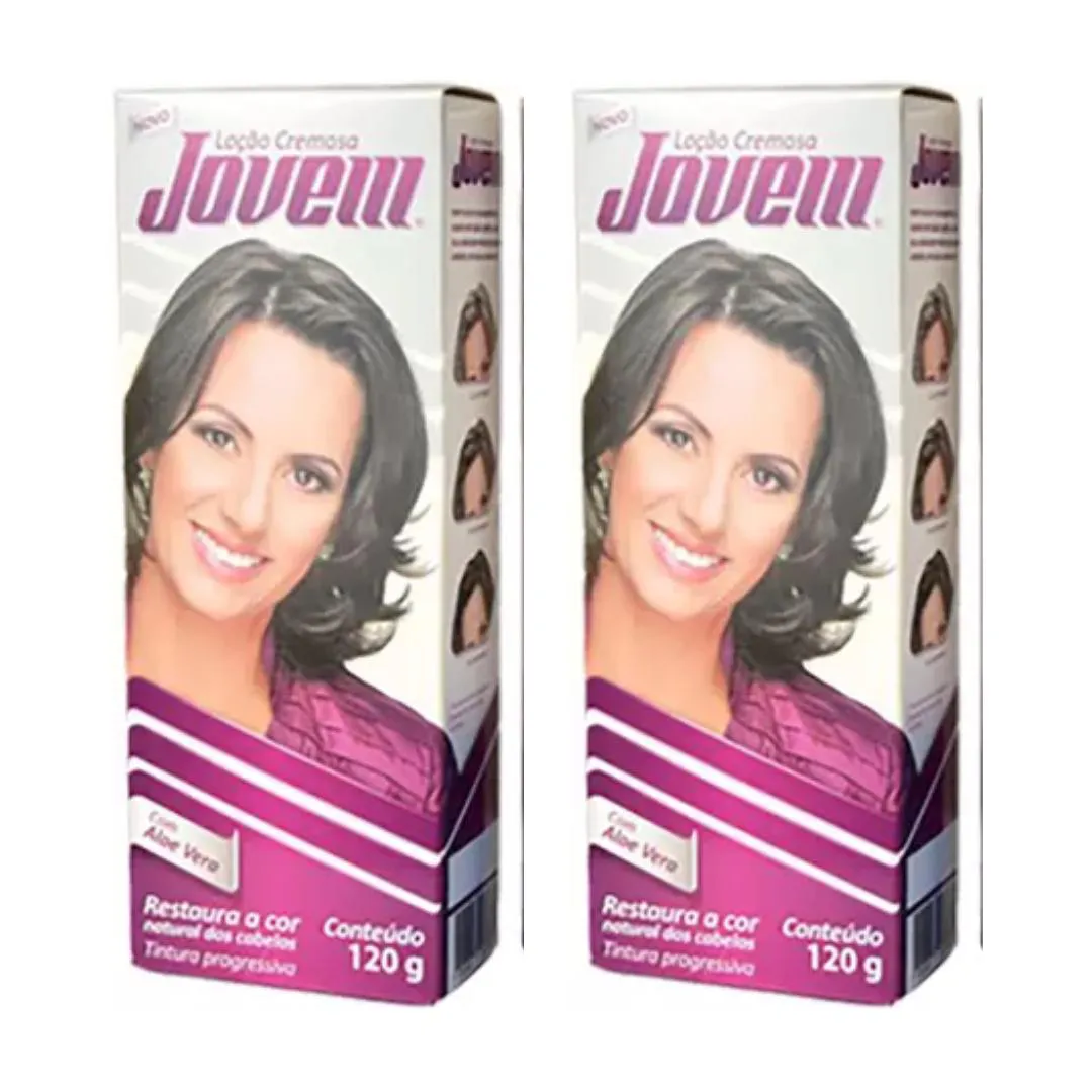 Kit com 2 Loção Jovem Cremosa para Cabelos 120g – Divon