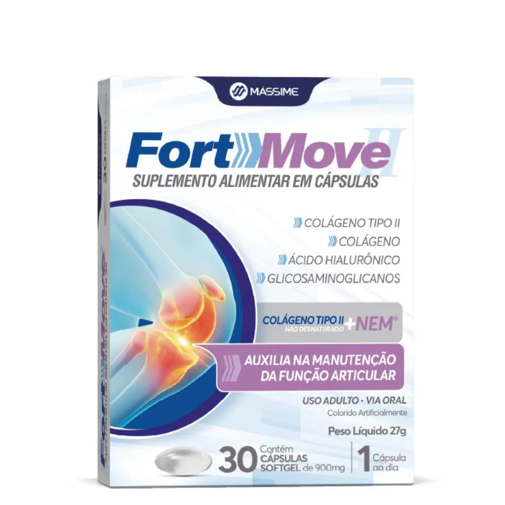 Fort-move (colágeno Tipo Ii e Nem) 30 cápsulas - Massime