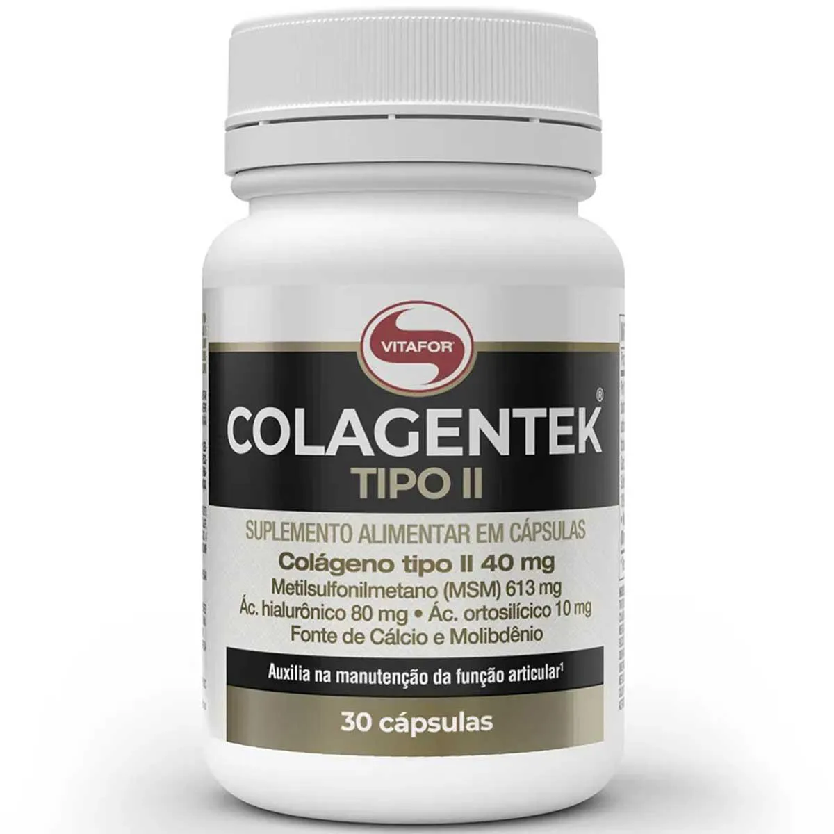 Colágeno Tipo 2 Colagentek Tipo Ii 790mg 30 cápsulas Vitafor
