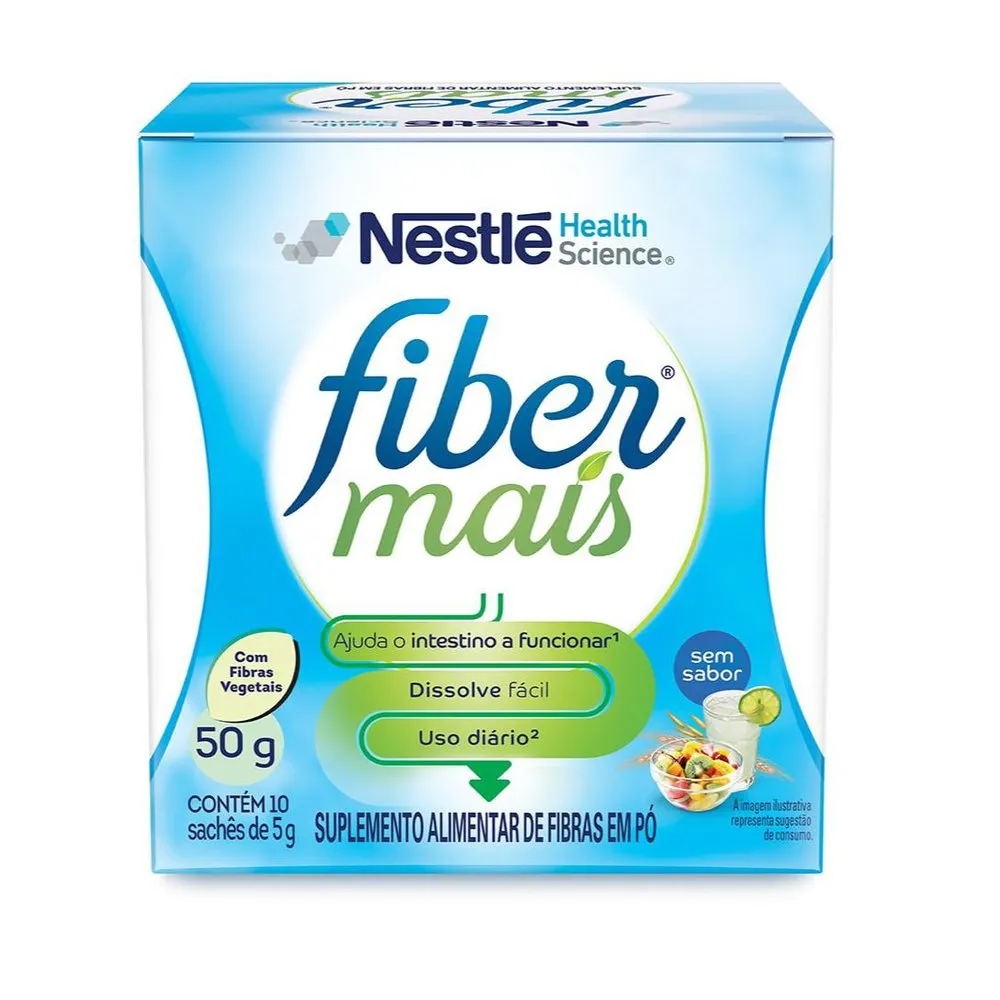 Suplemento Alimentar De Fibras Fibermais Sem Sabor 50g