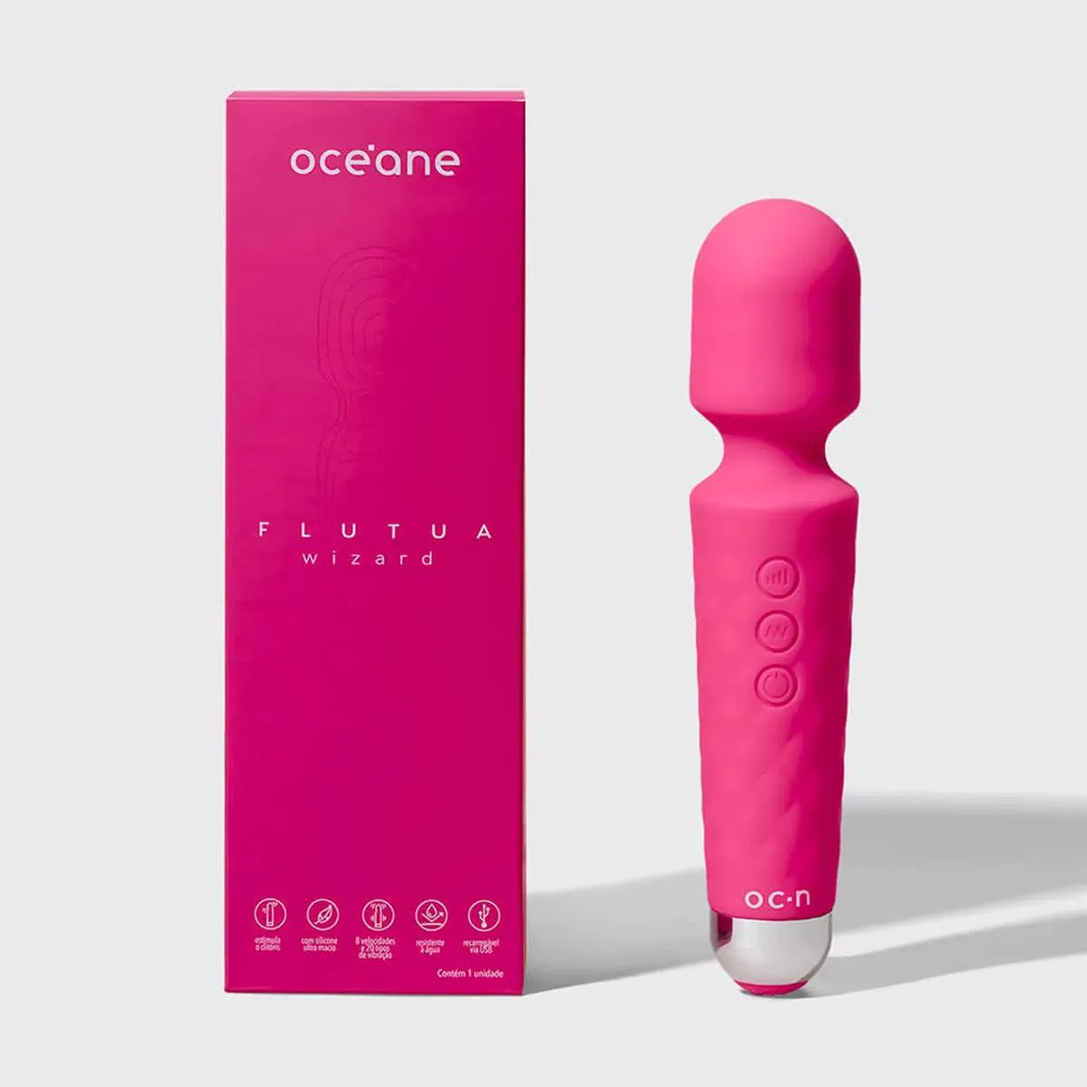 Océane Flutua Wizard - Massageador Rosa