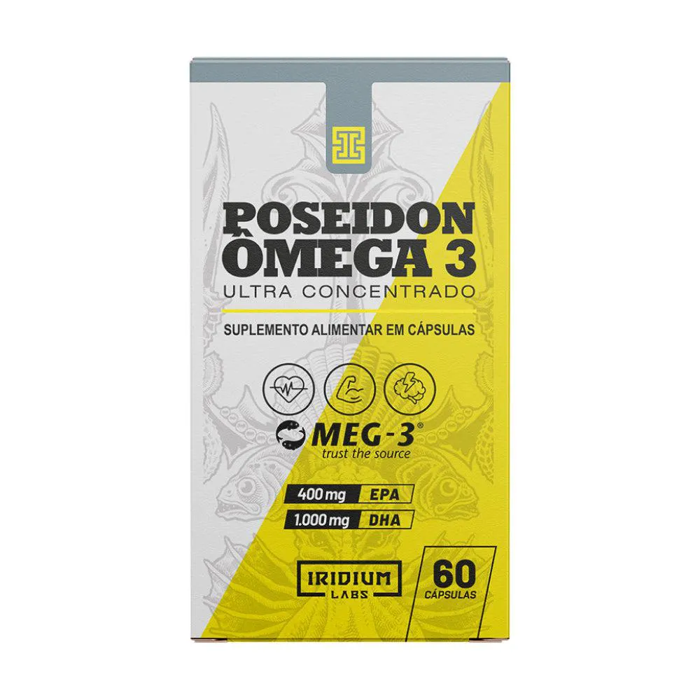 Kit 2x Ômega 3 Poseidon 1.400mg Ultra Concentrado - 60 Cápsulas Iridium Labs