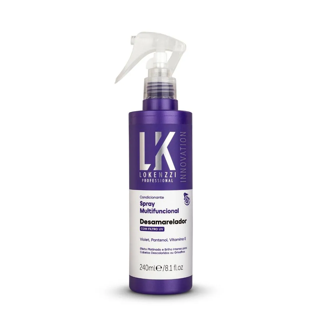 Spray Multifuncional Condicionante Desamarelador Lokenzzi