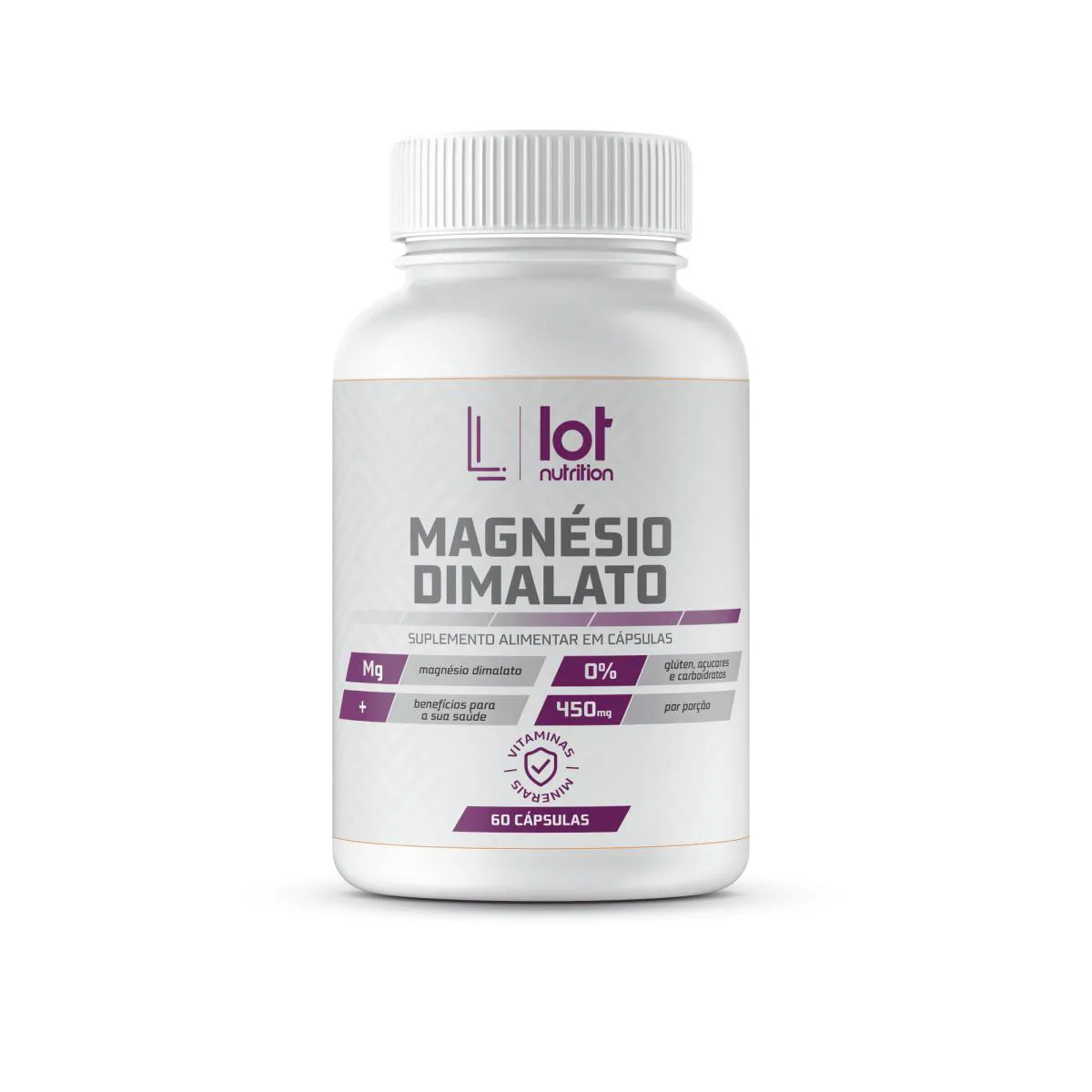 Magnésio Dimalato 600mg 120 cápsulas