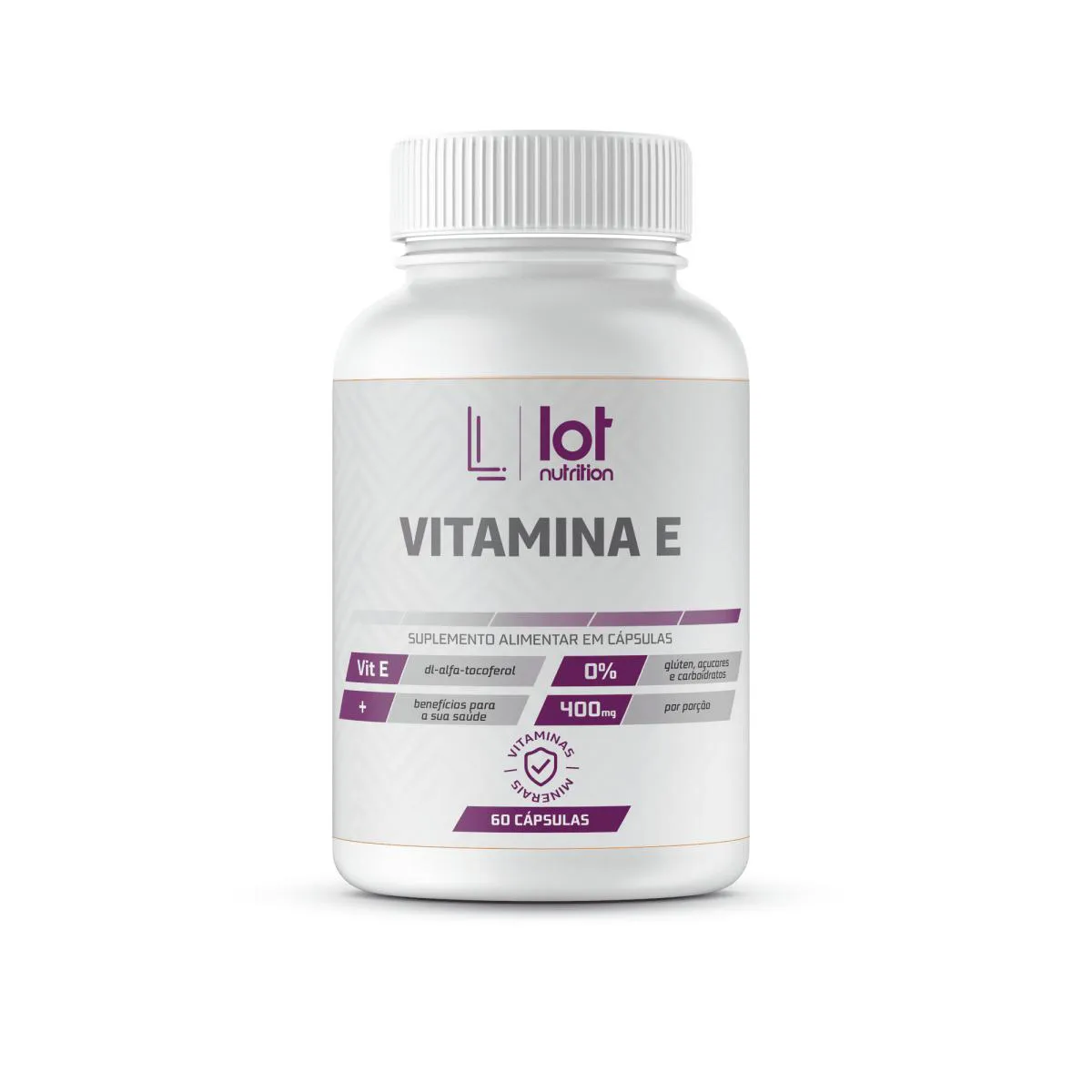 Vitamina e 400mg 60 cápsulas Lot Nutrition