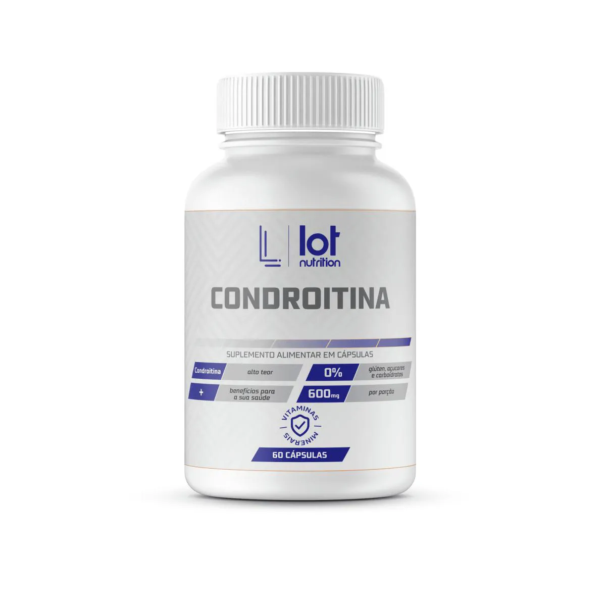 Condroitina 600mg 60 cápsulas Lot Nutrition