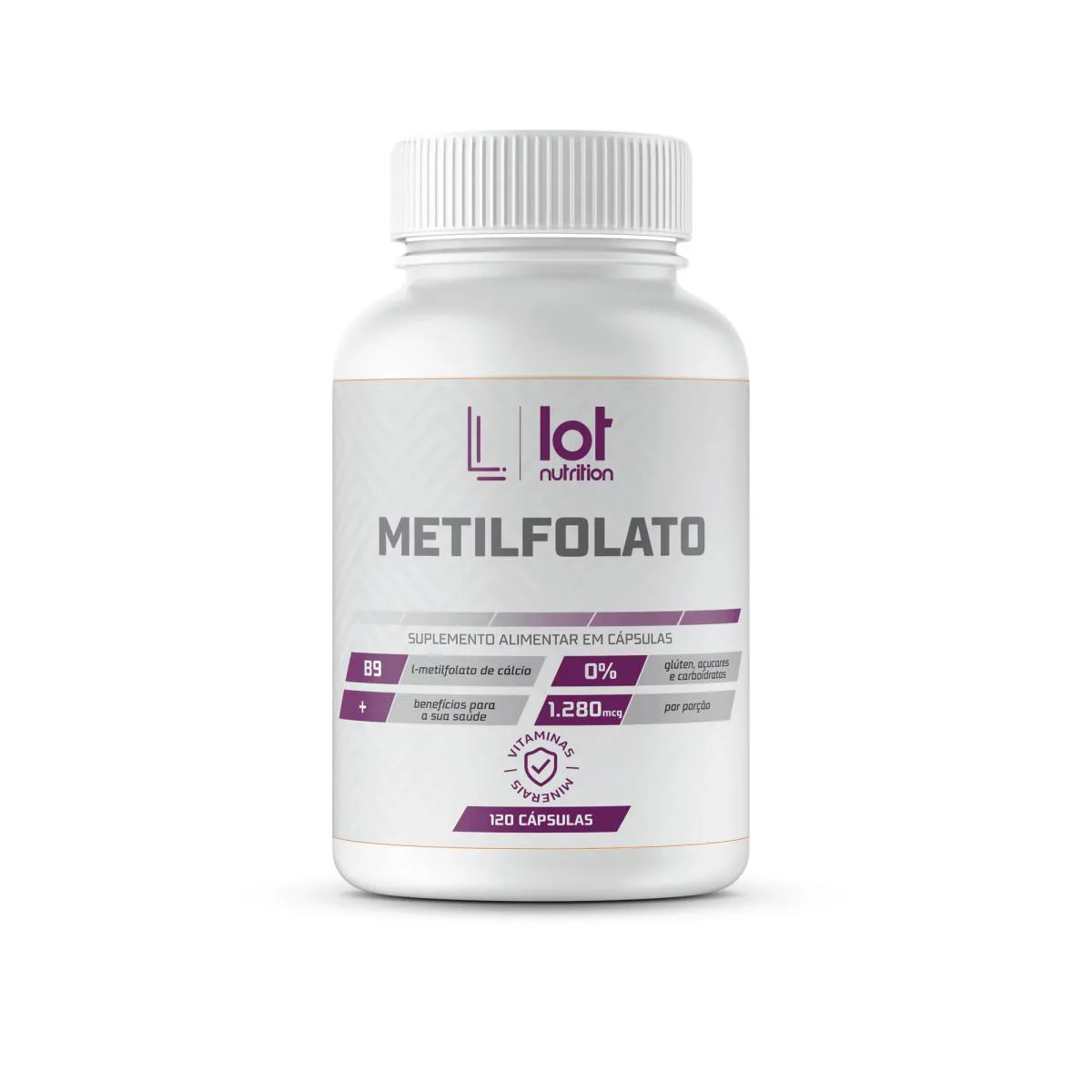 Metilfolato 120 cápsulas Lot Nutrition